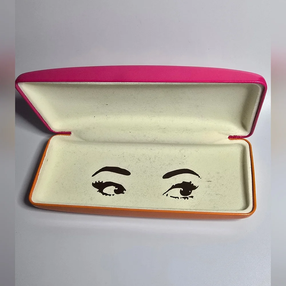 Kate Spade Pink & Orange Eyewear Case